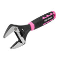 DURATECH 8-Inch Wide Jaw Adjustable Wrench - color: Black & Pink, size: 8-Inch
