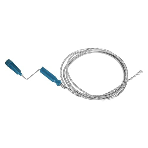 HARFINGTON Drain Augers 8.5 Ft Stainless Steel Flexible Plumbing Auger Hair Drain Cleaner Tool Toilet Auger Clog Remover Tool for Kitchen Bathroom Shower Sink Toilet Bathtub, Blue - color: Blue, size: 2.6m