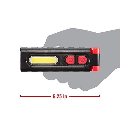 Coast PM100R 180-Degree Rotating Worklight with Magnetic Base, Black/Red