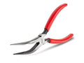 TEKTON 6 Inch 70-Degree Bent Serrated Jaw Long Nose Pliers | PGF10406 - color: Serrated Jaw, size: 6 Inch 70-Degree Bent