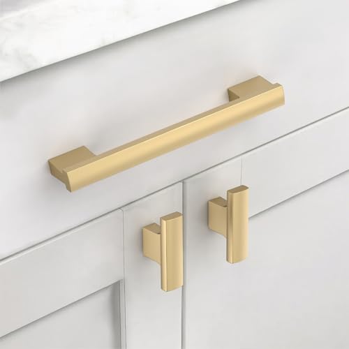 Asidrama 10 Pack 5 Inch(128mm) Champagne Bronze Cabinet Pulls Kitchen Cabinet Handles Champagne Cabinet Pulls Cabinet Hardware for Cupboard Drawer - color: Champagne Bronze, size: 5" Hole Center(128mm)