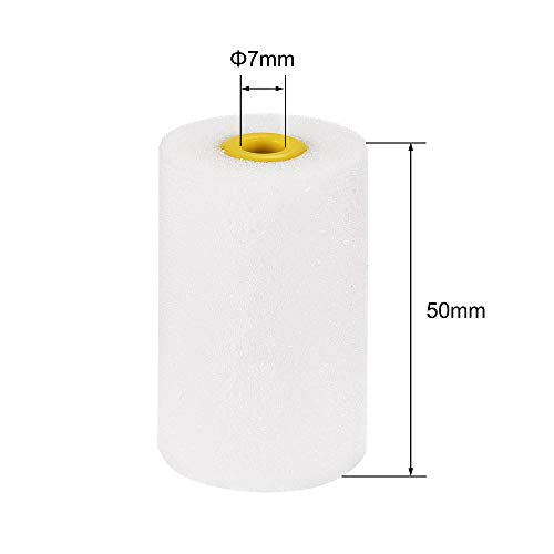 uxcell Paint Roller Cover 2 Inch Mini High-density Foam Brush for Household Wall Painting Treatment 6Pcs - size: 2 Inch