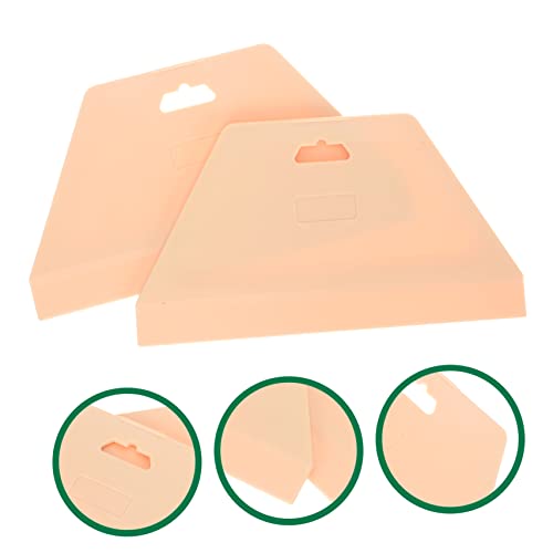 LIFKOME Wallpaper Smoothing Tool Kit 2 Pcs Plastic Scraper for Wallpaper Application Peel and Stick Wall Coverings Vinyl Films Air Bubble Removal Rounded Corners 8.85 X 4.92 X 0.11 in