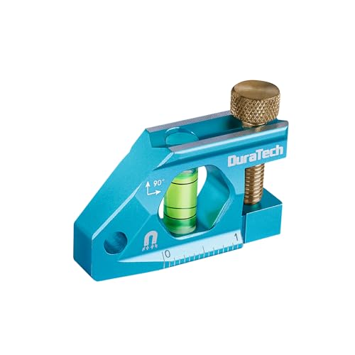 DURATECH 2.5-Inch Level, Magnetic Torpedo Level with 90° Bubbles, V-Groove - size: 2.5"