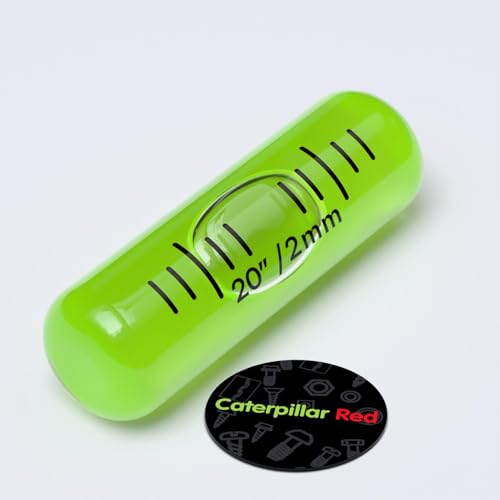 Replacement Level Glass Vial, Spirit Bubble Level, Accurate, No nib, Size: 35mm x 11mm, 1-3/8" x 7/16" - Green Liquid