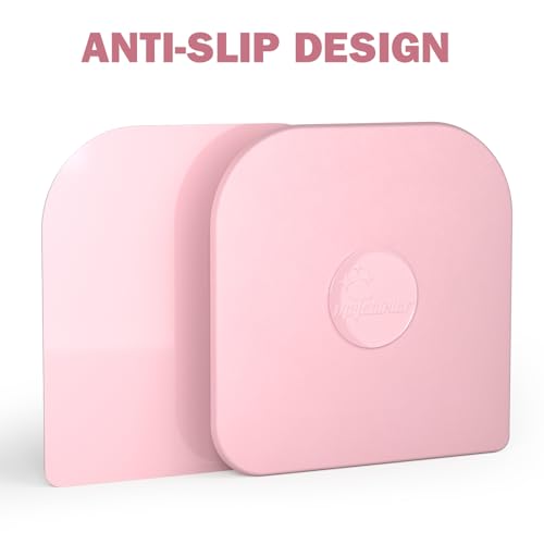 Pan Scraper, 10 Pcs Pot Scraper Plastic, Pot Scraper Non Scratch for Cast Iron, Pot and Pan Cleaning, Sturdy Scraper Kitchen Tool，Pink - color: Pink, size: 10 Pcs