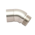 OFFO Shower Head Elbow Adapter, Brushed Nickel All Metal Handheld Shower Head Elbow Adapter Shower Arm Angle Adapter 135 Degrees - color: Brushed Nickel, size: 135°, style: 135°