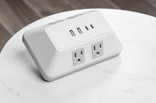 GE Outlet Extender with USB Ports, 4 Outlet Splitter, 2 USB-A, 2 USB-C - size: 2 USB-C