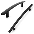 KOOFIZO 10 Pack 5 in Matte Black Cabinet Pulls, Black Drawer Handles 1961 - color: Black, size: 5" CC