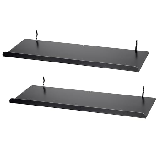 Kokone 2 Pack Metal Pegboard Shelves with Lip for 3/16 Inch(4.5mm) Paerture - size: 2 Pack