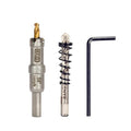 5/8" (16mm) Tungsten Carbide Tipped Hole Saw with 2Pcs Titanium-Plated Pilot Drill Bits for Hard Metal,Stainless Steel,Iron,Aluminum Alloy,Wood and Plastic - size: 16mm | 5/8"