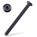 1/4-20 x 3 Black Hex Socket Head Cap Screws, 304 Stainless Steel 18-8, Furniture Bolts, Connector Screws, Black Coated, Full Thread, 25 PCS - size: 1/4-20 x 3"