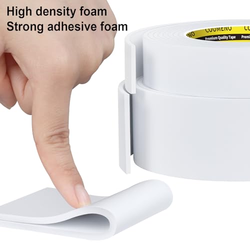 White Foam Tape Weather Stripping Sealing Sponge,1.2in x 9.84FT - color: White, size: 1.2in x 9.84FT