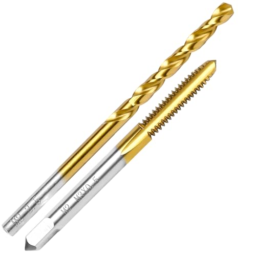 M3x0.5 Tap and 2.5mm Drill Bit for Metal,M2 HSS Metric Drill and Tap Set - size: M3 x 0.5 Tap, 2.5mm Drill
