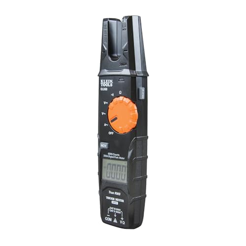 Klein Tools CL360 CL360 Electrical Tester, Open Jaw Fork Non-Contact Voltage Meter with TRMS Technology, with Case, Test Leads and Batteries
