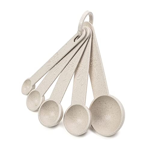 Beille Cream Wheat Straw 10PC Measuring Cups Spoons Set