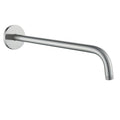 RANDOM 16 Inch Shower Arm with Flange,Stainless Steel 90 Degree Rain Shower Head Extension Arm,Wall-Mounted Shower Head Arm for Fixed Shower Head,Brushed Nickel.RD91018-16BN - color: 16″ Brushed Nickel(Round Flange)