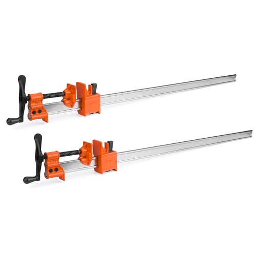 Jorgensen 36-Inch Steel I-Bar Clamps, 7000 lbs Clamping Force, 2-Pack - size: 36 Inch