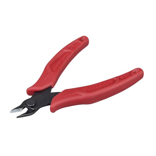 Klein Tools D275-5 Diagonal Flush Cutters, Made in USA, Micro Wire and Compact Zip Tie Cutter, Ultra-Slim Precision for Work in Confined Areas, 5-Inch