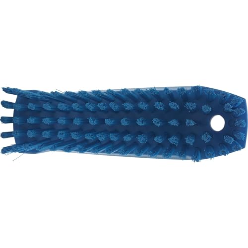 Vikan 35873 Brush,Scrub,Medium,7",PP/PBT,Blue - color: Blue