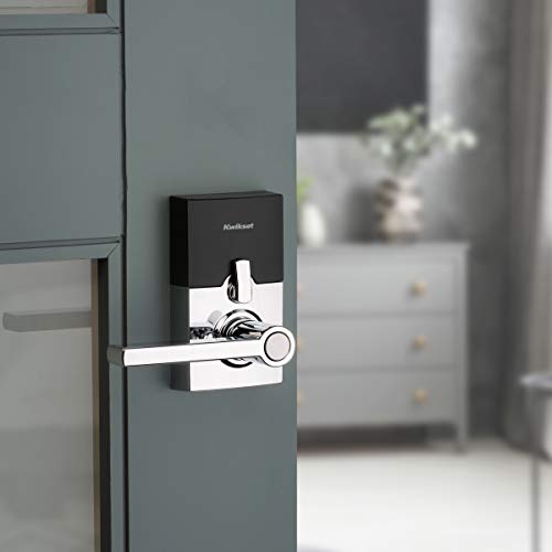 Kwikset 917HFL-26S Smartcode Keypad Electronic with Halifax Lever SmartKey with 6AL Latch and RCS Strike Bright Chrome Finish - color: Bright Chrome