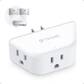 TROND Outlet Extender, 3 Way Angled Outlet Splitter for Bathroom Kitchen - color: White, size: 3AC-3 Prong Plug, 1 Pack