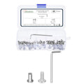 METALLIXITY Flat Head Hex Socket Cap Screws M4-0.7x10mm 40Pcs Connector - color: Silver tone, size: M4-0.7x10mm