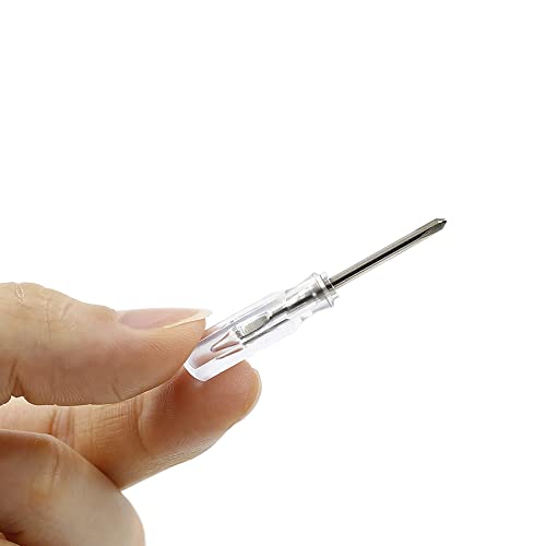 100pcs Bulk Pack 45mm x 2mm Mini Size Cross Phillips Screwdrivers - color: Transparent, size: 2.0mm + (Phillips)