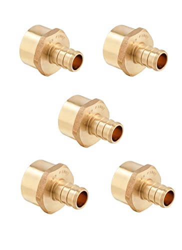 5Pcs EFIELD 3/4"PEX Fitting,3/4"Pex Female Adapter(PEX1807043-5) - size: P5, style: 3/4" x 3/4"