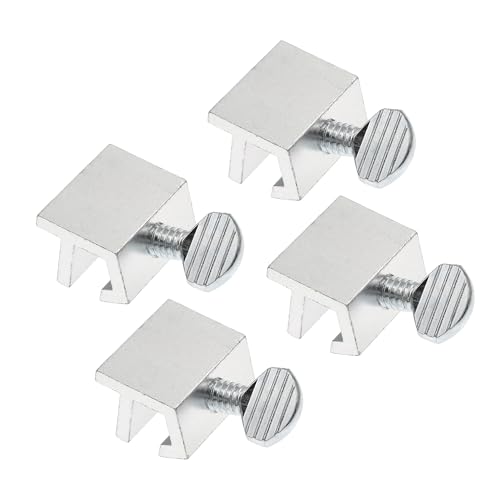 Prime-Line Sliding Window Security Lock for 1/8 in. Rail, Aluminum (4 Pack) - color: Aluminum