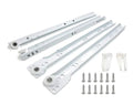 12 Inch Euro Slides, Pack of 2, for Face-Frame and Frameless Cabinets. 75lbs Capacity Cold Rolled Steel, Powder Coated. Choose Length by Drawer Box and not Cabinet Depth. Includes Brackets & Screws - size: 12 Inch