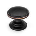 Goldenwarm Cabinet Knobs, Oil Rubbed Bronze Dresser Knobs 1-1/5 Inch 10 Pack Round Kitchen Hardware, Solid Zinc Alloy, Single Hole, Screws Included, Drawer Knob for Cupboard Dresser Bathroom Vanity - color: Oil Rubbed Bronze