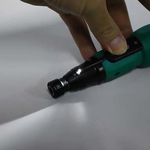 Raguso USB Mini Handheld Magnetic Electric Screwdriver Drill Kit Cordless Electric Screwdriver DIY Power Tool for Furniture Assembly for Electronics