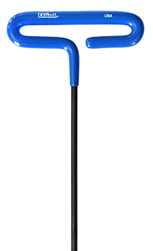 EKLIND 55168 Cushion Grip Hex T-Key allen wrench - 8pc set Metric MM sizes 2-10 (6In shaft)
