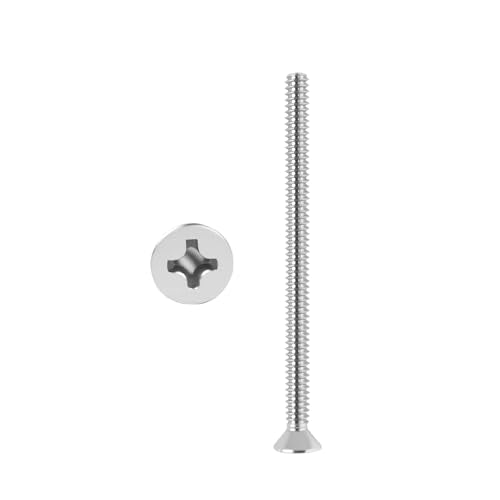 304 Stainless Steel Machine Screws,30pcs #6-32x2 Extra Long Outlet Screws Machine Long Electrical Outlet Screws Device Mounting Electrical Extender for Fix Wonky - size: #6-32x2"
