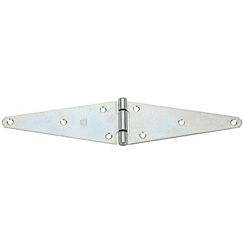 National Hardware Heavy Duty Strap Hinge, 8 in, Steel, Zinc Plated