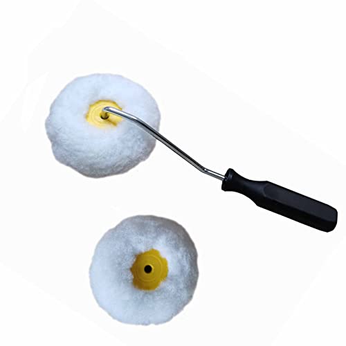 KUPOO Corner Paint Roller Kit Drywall Edger with Frame & Sleeve,3Piece - size: Corner Paint Roller