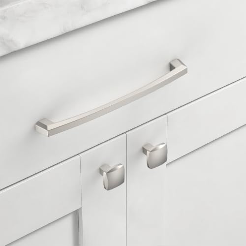 Asidrama 10 Pack 7.5 inch Brushed Satin Nickel Kitchen Cabinet Handles - color: Brushed Satin Nickel, size: 7.5" Hole Center(192mm)
