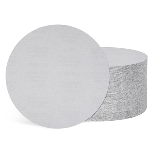 50Pcs Sanding Discs 11In 400Grit Hook and Loop Sandpapers White - color: White, size: 11 Inch(400 Grit)