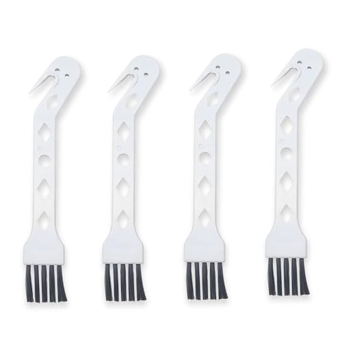 4 Packs Cleaning Brush for Robot Vacuum,Handheld Vacuum Cleaning Brush,Universal Tool Brush for Cleaning Hair/Pet Hair/Dust - color: White-4pcs