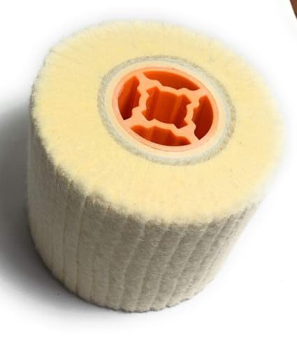 Wool Felt Wire Drawing Wheel Buffer Drum for Rust/Dust Removal, Jewelry/Glass Polishing - 120X100mm - size: 120X100MM