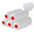 Mister Rui 4 Inch Foam Paint Roller Covers, 50 kg/m³, 5 Pack - size: 50 kg/m³, 5 Pack
