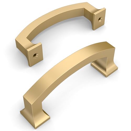 Amerdeco 10 Pack Champagne Bronze Cabinet Pulls 3.75" - color: Champagne Bronze, size: 3.75" hole center