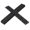 8 Pack 12-3/4”Long Flat Mending Plate Black Stainless Steel, 14 Counter Sunk Screw Holes, 1.97” Wide, Joint Straight Bracket Braces Straps Repairing Supporting Backing Connector