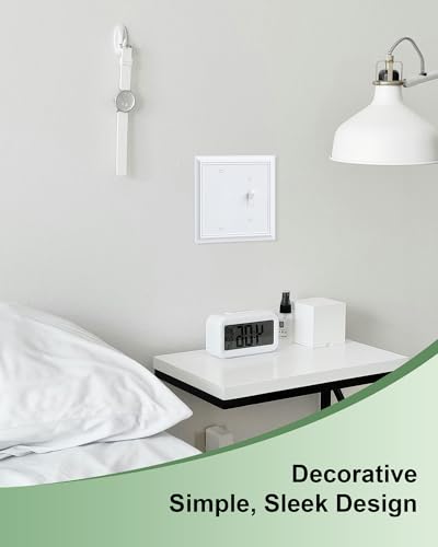 2-Pack Natural Bamboo Fiber Combo Blank/Toggle Light Switch Cover Plate - color: Pure White, size: 1 Blank/1 Toggle 2PK