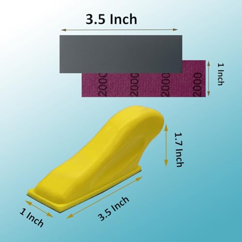 Micro Detail Sander Paper Kit 90 PCS Wet Dry Sandpaper (Grit 320 to 5000) - style: Grey(Grit 320-5000)
