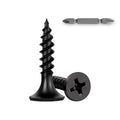 120Pcs Self-Tapping Black Wood Screws with Driver Bit, #6 x 3/4" - size: #6x3/4"