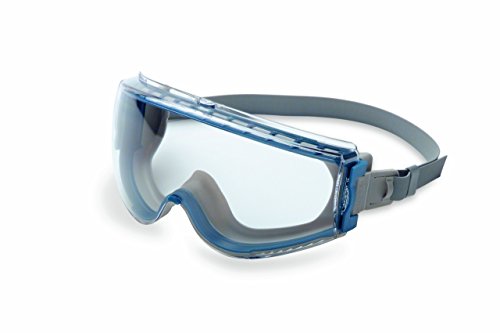 Uvex Stealth Safety Goggles with Clear Uvextreme Anti-Fog Lens, Teal & Gray Body & Neoprene Headband (S39610C) - color: Clear Lens, style: Uvextreme Coating W/Teal Body & Neoprene Headband