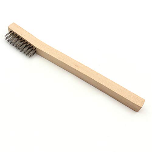 MAXMAN Wire Brush Set 12Pcs, Small Detailing Brushes, for Cleaning Rust - style: Without small top brush