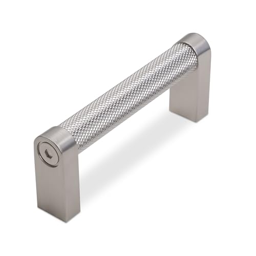 10 Pack 3 inch(76mm) Brushed Satin Nickel Kitchen Cabinet Handles Knurled Cabinet Pulls Silver Drawer Pulls Kitchen Cabinet Hardware Handles Drawer Pulls Dresser Handles - color: Brushed Satin Nickel, size: 3" Hole Center（76mm）